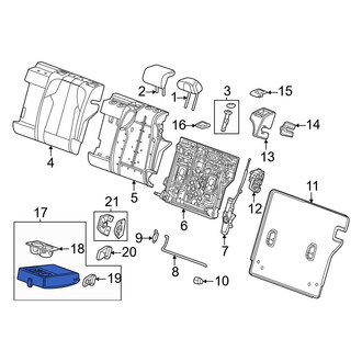 Acura OE - Rear Left Seat Armrest