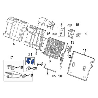 Acura OE - Rear Left Seat Armrest Bracket