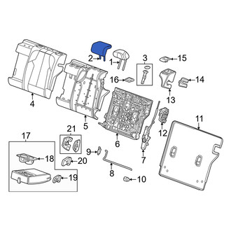 Acura OE - Rear Left Inner Headrest