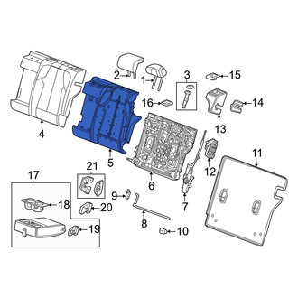 Acura OE - Rear Left Seat Back Cushion