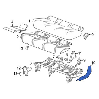 Acura OE - Rear Left Seat Trim Panel