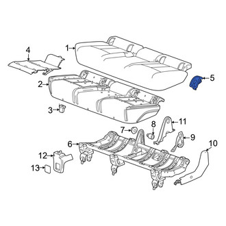 Acura OE - Rear Child Restraint Anchor Plate Bezel