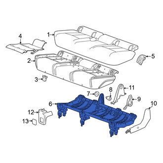 Acura OE - Rear Seat Frame