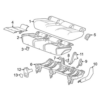 Acura OE - Seats & Tracks - Rear Seat Components (Seat Cushion)