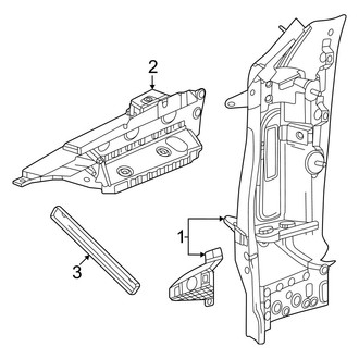 Acura OE - Pillars, Rocker & Floor - Hinge Pillar
