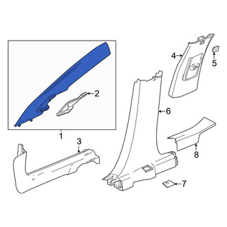 Acura OE - Left Body A-Pillar Trim Panel