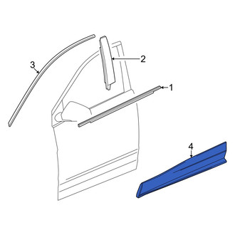 Acura OE - Front Left Door Molding