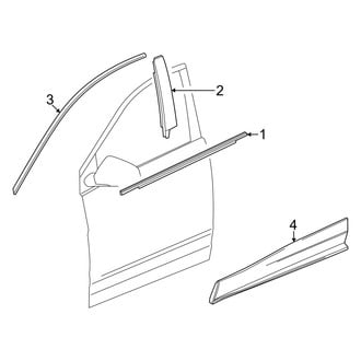 Acura OE - Front Door - Exterior Trim