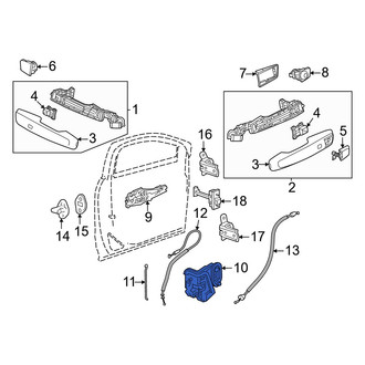 Acura OE - Front Right Door Latch Assembly