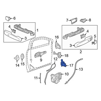 Acura OE - Front Left Lower Door Hinge