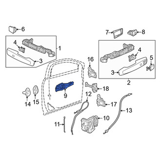 Acura OE - Front Left Exterior Door Handle Base