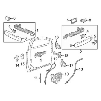 Acura OE - Front Door - Lock & Hardware