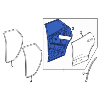 Acura OE - Front Right Door Shell