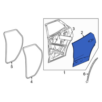 Acura OE - Rear Right Outer Door Outer Panel