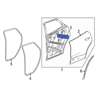 Acura OE - Rear Door Panel Insulation