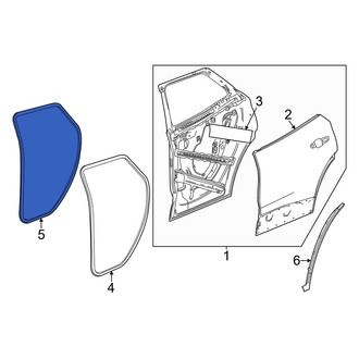 Acura OE - Rear Inner Door Seal