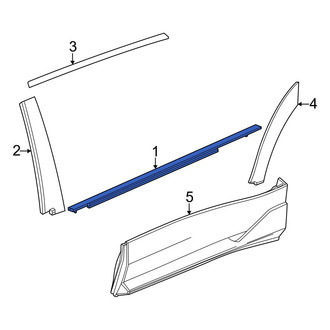 Acura OE - Rear Left Door Belt Molding