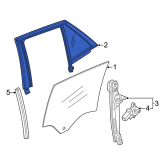 Acura OE - Front Left Window Channel