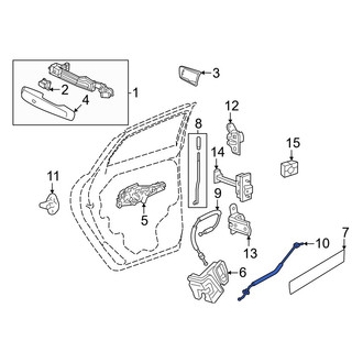 Acura OE - Rear Inner Door Latch Cable