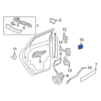 Acura OE - Rear Door Check Cover