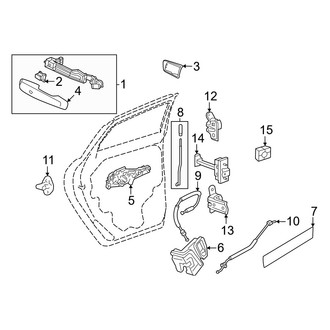 Acura OE - Rear Door - Lock & Hardware