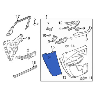 Acura OE - Rear Door Panel Insulation