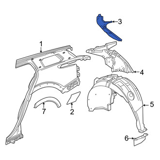 Acura OE - Rear Left Quarter Panel Gutter
