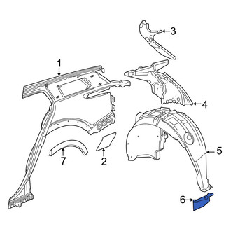 Acura OE - Rear Left Stone Deflector