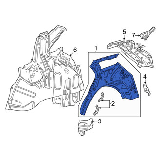 Acura OE - Rear Right Inner Quarter Panel