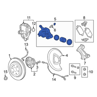 Acura OE - Front Left Disc Brake Caliper