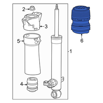 Acura OE - Rear Left Air Suspension Spring