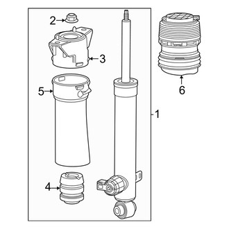 Acura OE - Rear Suspension - Shocks & Components (With Air Suspension), (Type S)