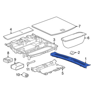 Acura OE - Rear Liftgate Trim Scuff Plate