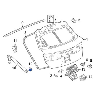 Acura OE - Rear Lower Liftgate Support Strut Holder