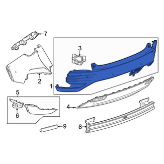 Acura OE - Rear Upper Bumper Cover