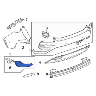 Acura OE - Rear Left Bumper Trim