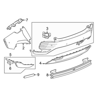 Acura OE - Rear Bumper - Bumper & Components