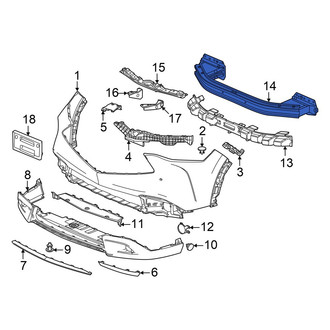 Acura OE - Front Bumper Impact Bar