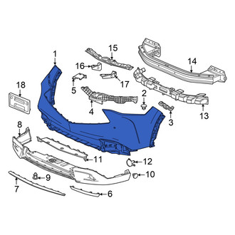Acura OE - Front Upper Bumper Cover