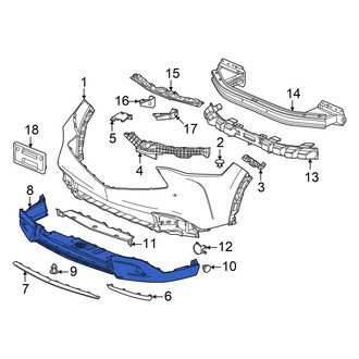 Acura OE - Rear Lower Bumper Cover