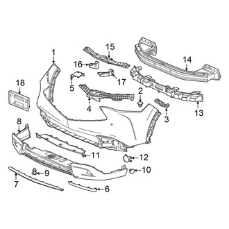 Acura OE - Front Bumper & Grille - Bumper & Components (Bumper Cover & Trim)