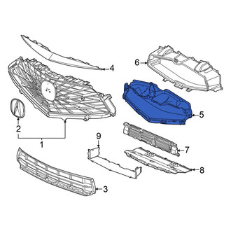 Acura OE - Front Upper Outer Radiator Support Baffle