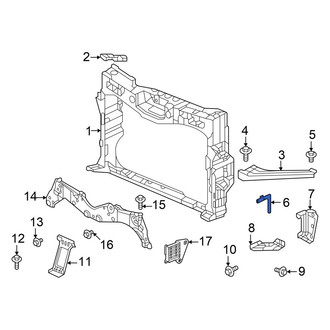 Acura OE - Front Right Radiator Support Panel Brace