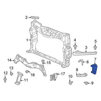 Acura OE - Front Left Radiator Support Panel Brace