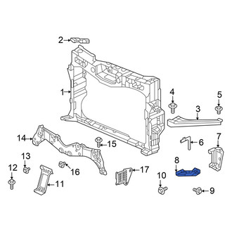 Acura OE - Right Lower Radiator Support Bracket
