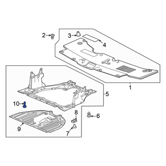 Acura OE - Radiator Support Splash Shield Bolt