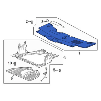 Acura OE - Front Radiator Support Access Cover