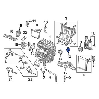 Acura OE - Left HVAC Air Inlet Door Actuator