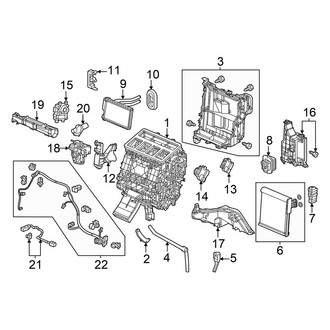Acura OE - Air Conditioner & Heater - Evaporator & Heater Components