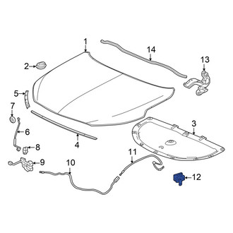 Acura OE - Front Hood Release Handle